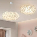 Nordic Cream Acrylic LED Pendant Lights Chandeliers for Master Bedroom by Ljojo