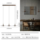 Ljojo Minimalist Black Wooden Flying Saucer Pendant Light LED Gu10 Home Decor