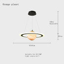 Children Planet Pendant Lamp Acrylic Saturn LED Light for Boy Room Bedroom Kitchen by Ljojo