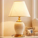 Ljojo Luxury Ceramic LED Table Lamp with Modern Flower Design