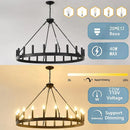 Ljojo Luxury LED Ceiling Chandelier for Modern Living Room & Dining Area