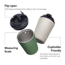 Ljojo 12oz Stainless Steel Insulated Travel Mug Thermos Vacuum Coffee Cup