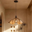 Japanese Wabi-Sabi LED Pendant Light by Ljojo: Resin Chandelier Lamp for Home Decor
