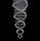 Ljojo Luxury Crystal Staircase Chandelier for Hotel Villa Bedroom Lighting