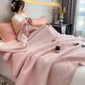 Ljojo 100% Cotton Muslin Throw Blanket - Lightweight Breathable Boho Throws