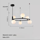 Luxury Led Pendant Light Glass Chandelier - Nordic Magic Bean for Dining Room by Ljojo