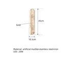 LED Wall Lights Artificial Marble 45cm: Stylish Illumination for Parlor, Bedroom, Stairs - Ljojo