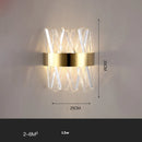 LED Modern Gold Crystal Chandelier - Designer Hanging Lamp by Ljojo