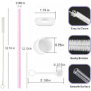 Ljojo 11Pcs Cup Accessories Set: Silicone Straw Stopper, Reusable Straw, Cleaning Brush - 40oz 30oz