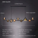 Nordic Glass Ball Pendant Lights: Long LED Chandeliers by Ljojo