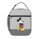 Ljojo Mickey Mouse Lunch Bag: Insulated, Portable, Ideal for Boys, Kids, School, Picnic