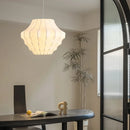 Wabi Sabi Pearl Silk Pendant Light Fixture for Living Room by Ljojo