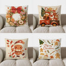 Holiday Sweet Treats Cushion Cover by Ljojo: Festive Christmas Wreath Design for Sofa, Bedroom, Car