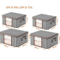 Ljojo™ Large Capacity Foldable Storage Box with Handles and Zipper