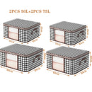 Ljojo™ Large Capacity Foldable Storage Box with Handles and Zipper