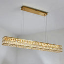 Ljojo Luxury Crystal LED Pendant Lights - Modern Steel Suspend Lamp Fixtures