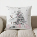 Ljojo Merry & Bright Ballet Girl Pillow Cover for Sofa, Bedroom, Car