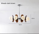 Ljojo Japanese Wabi-Sabi Retro Acrylic LED Pendant Light Flying Saucer Chandelier