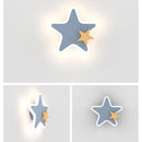 LED Wall Lamp Nordic Moon Star Model Wall Light Home Decor Bedroom Sconce by Ljojo.
