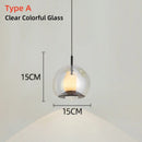 Ljojo Marble LED Pendant Light: Modern Glass Decor Lighting Fixture