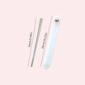 Ljojo 316 Stainless Steel Chopsticks Pair With Box, Anti-Slip Reusable Sushi Stick