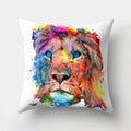 Ljojo Lion Tiger Head Pillowcase for Home Decor - Soft and Stylish Animal Cushion Cover