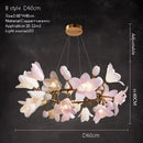 French Pink Flower Pendant Chandelier For Living Room Kitchen Island – Ljojo Bouquet Blossom Light Fixture