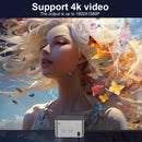 Ljojo™ 4K Android 11 Projector 580 ANSI WiFi6 Voice Control Home Cinema BT5.0