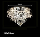 Ljojo LED Crystal Chandelier for Foyer Living Room Decoration