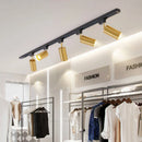 GU10 LED Track Light Rail Modern Gold Ceiling Fixture for Clothing Shop by Ljojo