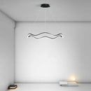 LED Chandelier: Wavy Ring Nordic Style Lighting by Ljojo