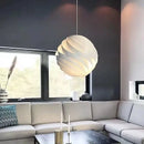 Ljojo Globe Waves Cream LED Pendant Lights | Stylish Nordic Chandeliers Home Decor