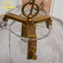 Ljojo Luxury Retro Glass Copper Pendant Lights LED E27 French Designer Hanging Lamp