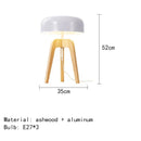 Ljojo Wabi-sabi Solid Wood LED Floor Lamp for Bedroom Home Decoration Chandelier