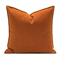 Ljojo Leopard Printed Velvet Cushion Cover 45x45cm Burnt Orange Knot Home Decor