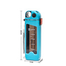 Ljojo 350ML Double Layer Square Plastic Water Bottle With Straw