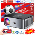 Ljojo™ 4K Android Projector 32G WiFi Full HD 1080P Auto Focus Keystone Home Theater