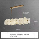 Natural Marble Chandelier Pendant Light for Living Room | Modern Home Decor by Ljojo