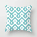 Ljojo Mint Green Geometric Print Lumbar Pillowcase