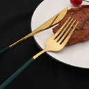 Ljojo Mirror Gold Stainless Steel Dinner Knives Set for Home & Restaurant