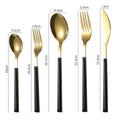 Ljojo Marble Pattern Stainless Steel Cutlery Set - 5Pcs Western Dinnerware