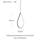 Ljojo Minimalist Line Chandeliers: Elegant LED Pendant Lighting with Magnetic Suction Connection