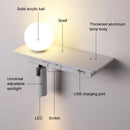 LED Wall Lamp with Switch USB Charging Modern Reading Sconce Light by Ljojo
