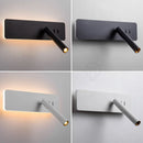 Black Nordic LED bedside wall lamp by Ljojo - Rotating wall lamp for bedroom, living room and study