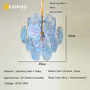 Blue Cloud Glass Pendant Light for Artistic Living Space by Ljojo