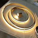 Ljojo LED Circle Chandelier for Living Room Dining Bedroom Exhibition Hall