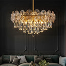 Ljojo Lotus Crystal Chandelier: Modern Nordic Luxury Living Room Decor
