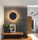 Modern Round Wall Lamp LED Eclipse Light for Bedroom Living Room Hallway Sconce by Ljojo