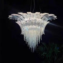 Ljojo Luxe Murano Crystal Chandelier for Villa Staircase Hall & Living Room