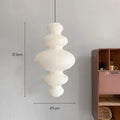 Ljojo Paper Pendant Lamp Chandelier Floor Light Art Decor E27 Bulb Living Room Style